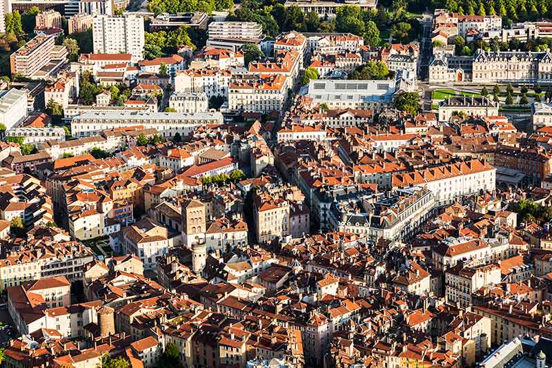 Grenoble Architecture - Aerial View
