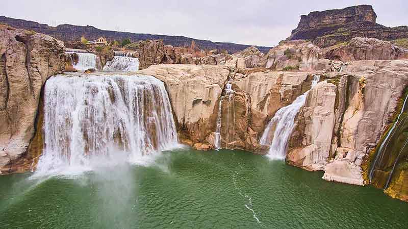 free things to do in twin falls aerial view Shoshone Falls