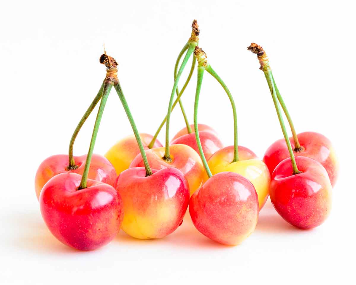 Rainier Cherries With Long Stems