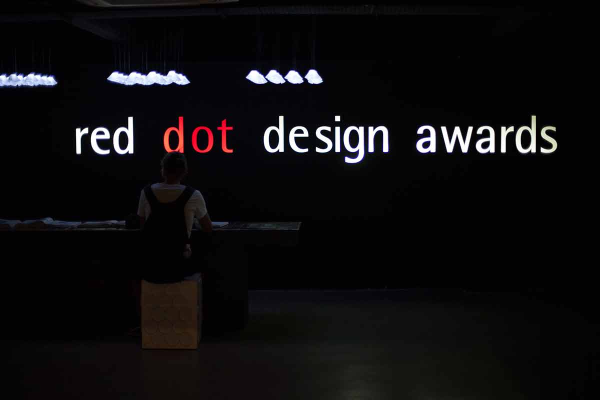 Exhibition With Text Inside Red Dot Design Museum