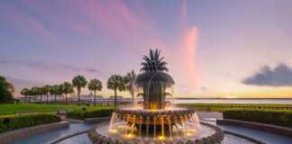 Historical Downtown Area Of Charleston