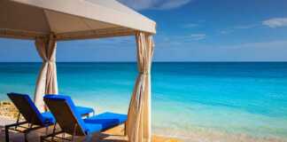 Tropical Caribbean Beach With Turquoise Waters