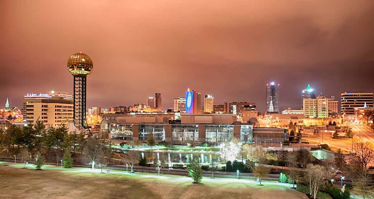 Knoxville, Tennessee At Night