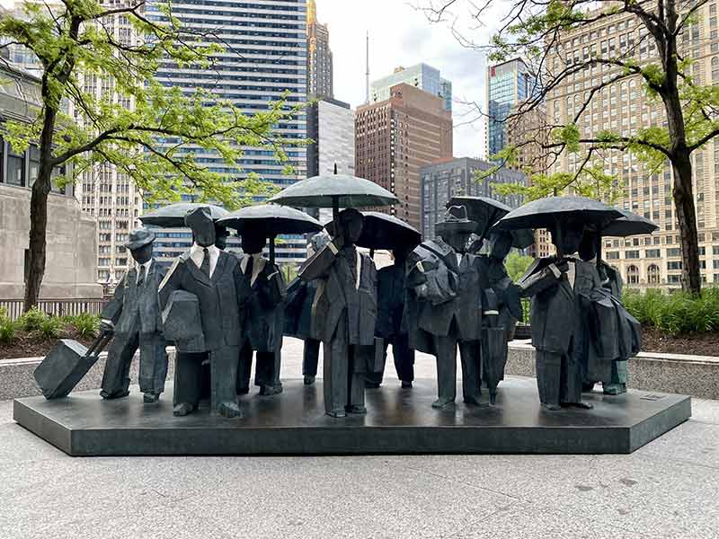 gentlemen statues chicago landmarks