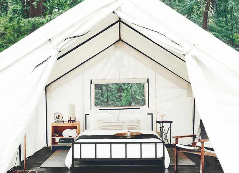 glamping in nothern california AutoCamp Russian River