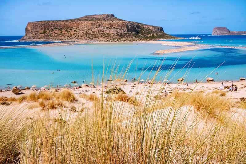 Crete, Greece, Balos Lagoon On Crete Island