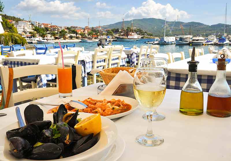 Dinner In Greece Restaurant