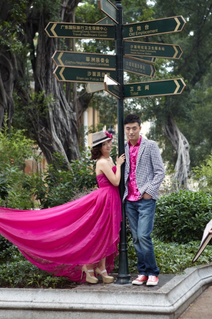 a wedding photo shoot is one of the unique things to do in guangzhou