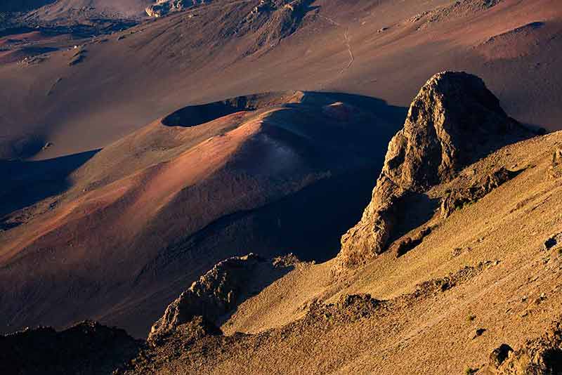 hawaii national parks crater in Haleakala National Park