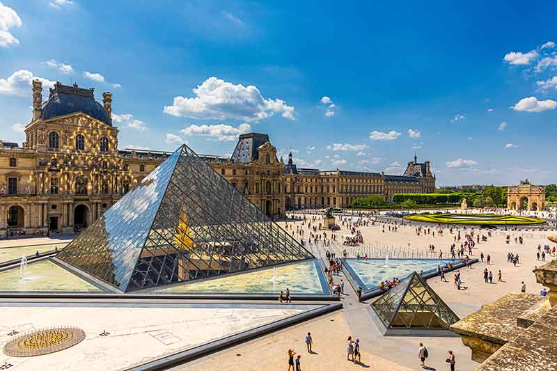 View Of The Louvre Museum