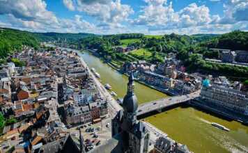 Aerial View Of Dinant Town