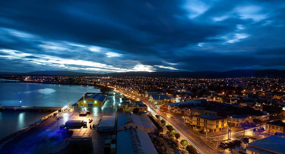 Punta Arenas At Sunset