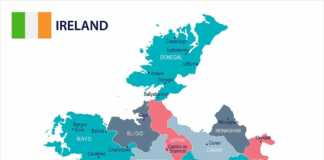ireland cities map
