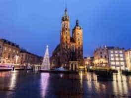 krakow at halloween night