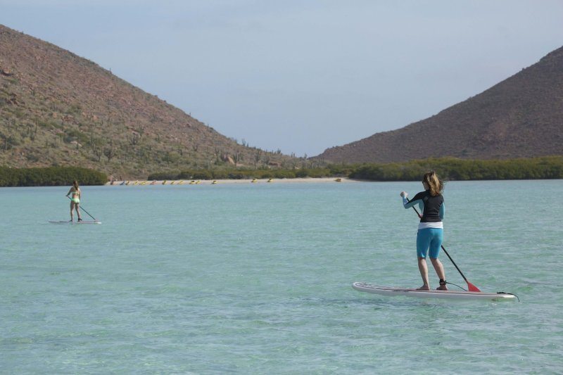 Standup paddleboarding in the Sea of Cortez