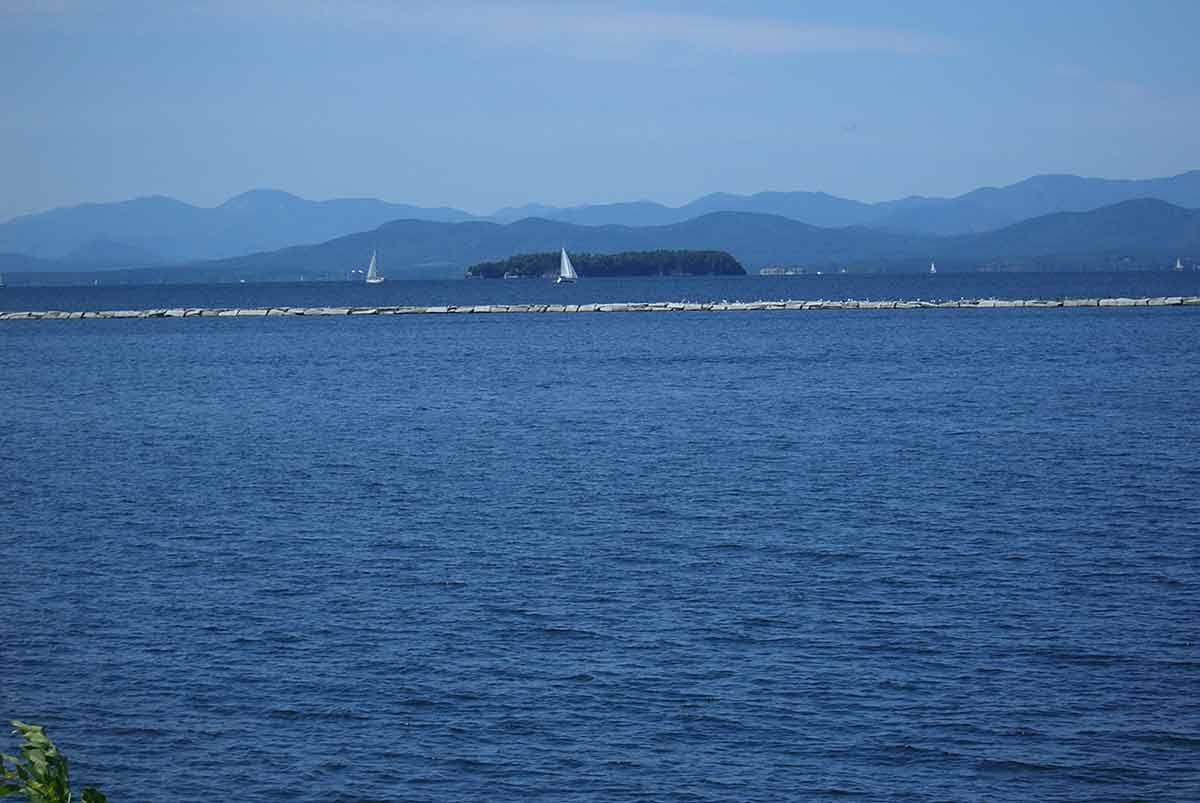 Lake Champlain is one of the landmarks and tourist attractions of vermont