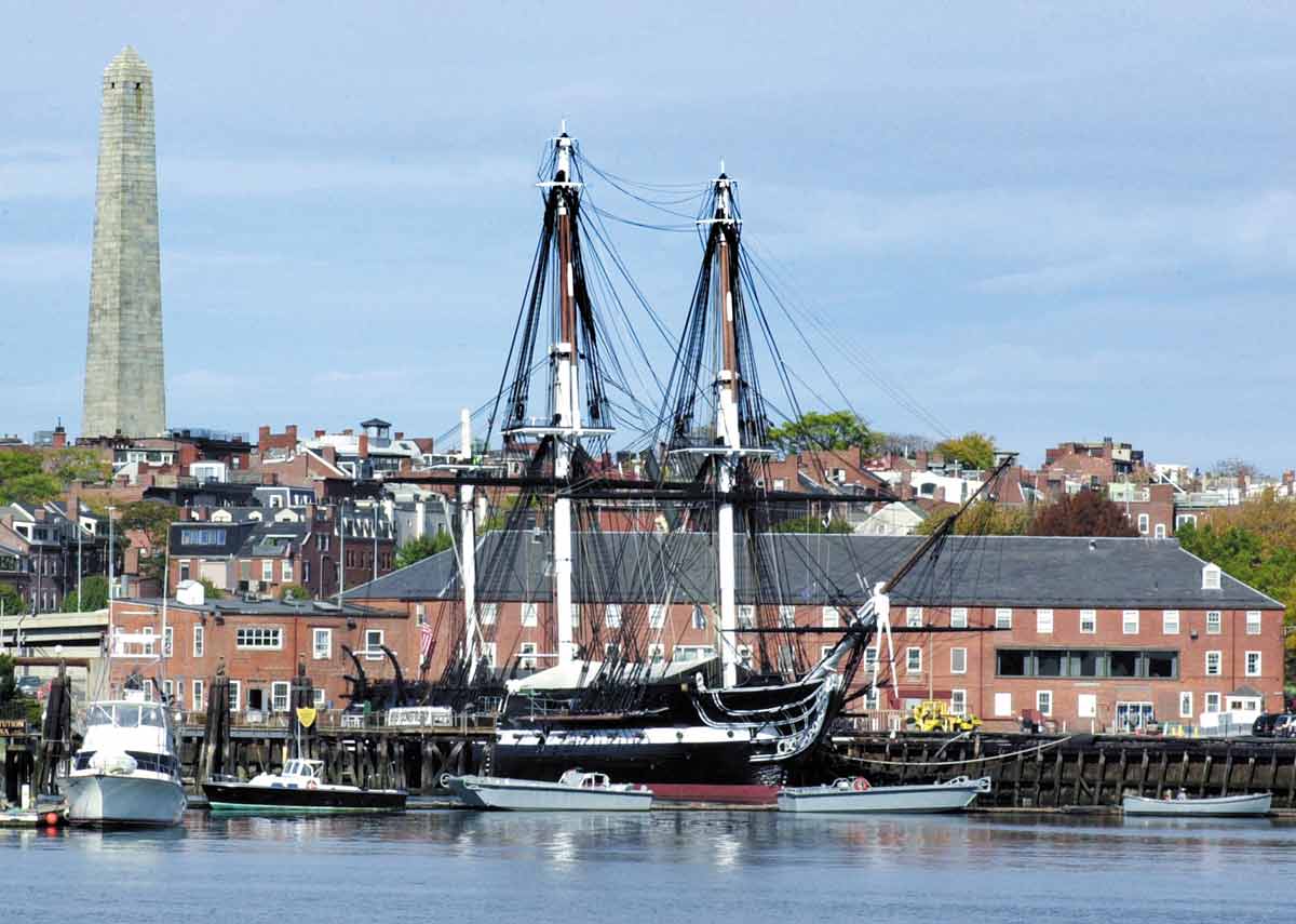landmarks in boston USS Constitution