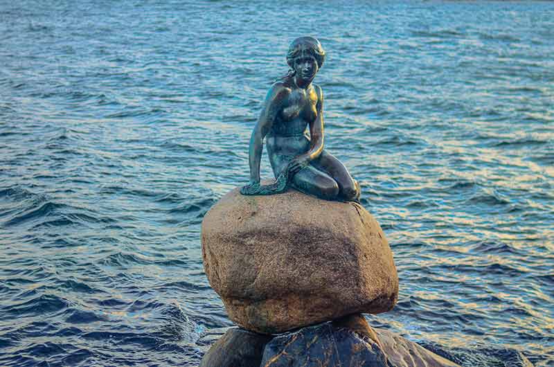 Little Mermaid is one of the famous landmarks in denmark
