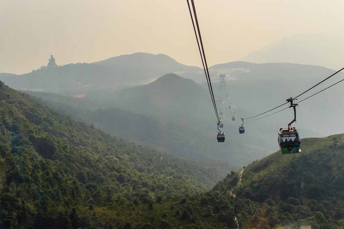 landmarks in hong kong Ngong Ping 360 cable car