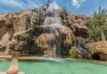Jordan Landmarks That Will Leave You Speechless landmarks in jordan one woman bathing at ma'in hot springs waterfall