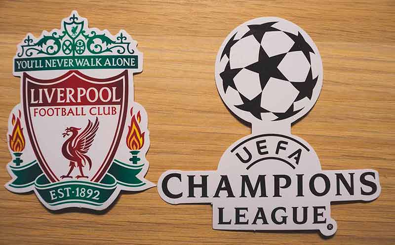 landmarks liverpool emblem of Liverpool football club