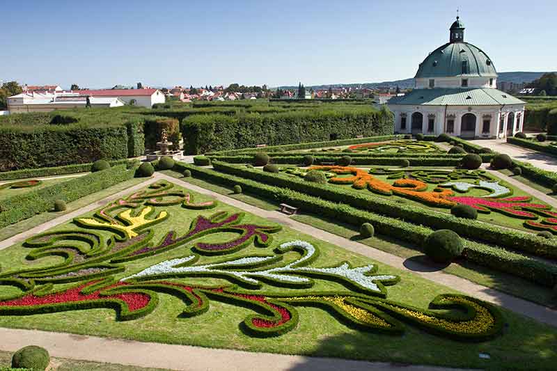 landmarks of Czech republic Kromeriz chateau garden