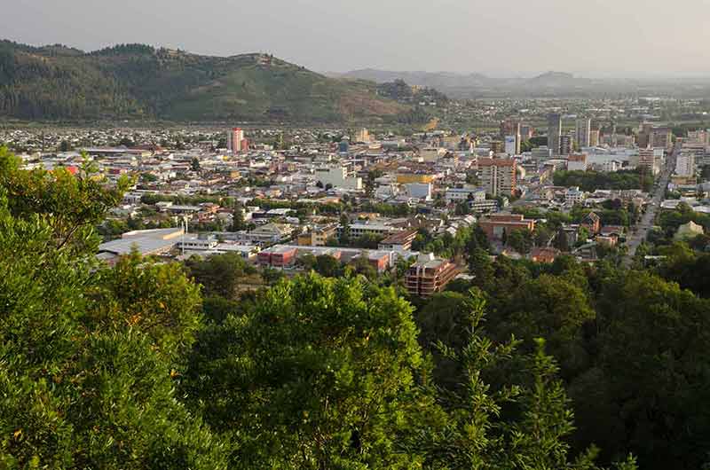 Temuco City View From The Cerro Nielol