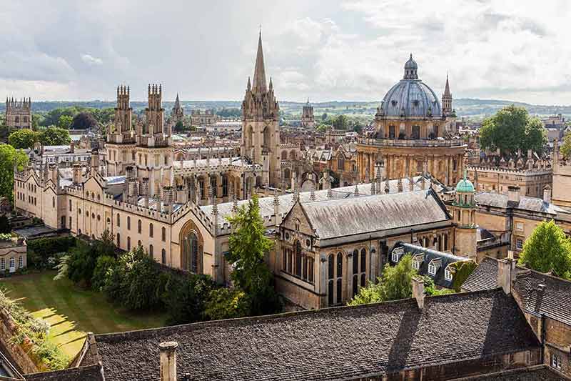 Oxford city skyline with Radcliffe Camera