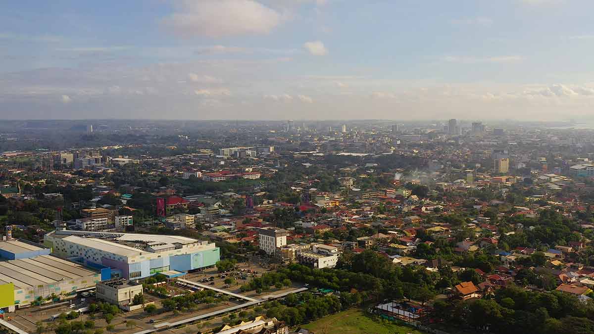 Aerial View Of The Davao City