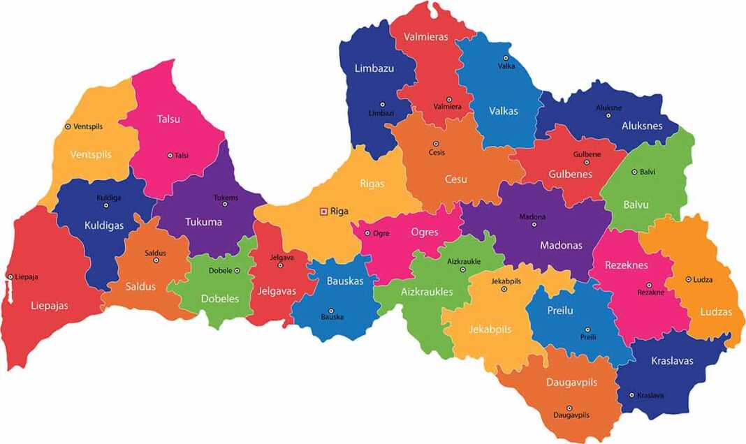 20 Latvia Cities And Towns To Visit In 2026 Incredible Beauty Latvia Map 1068x636 