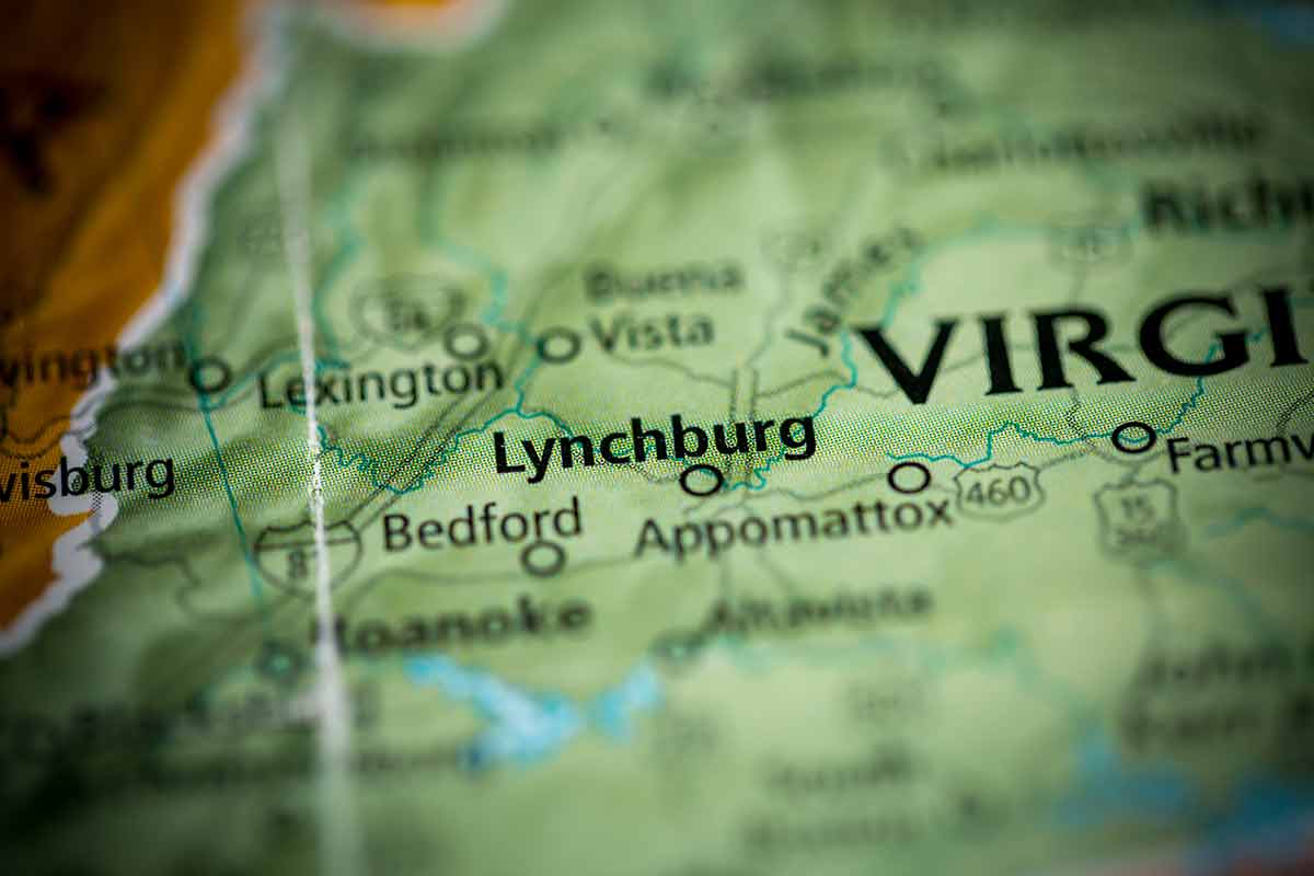 lynchburg map