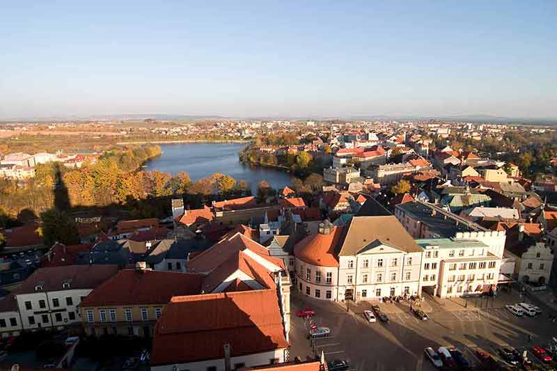 Czech Tabor aerial view