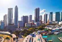 20 Florida Cities And Towns Beyond The Usual Tourist Hotspots panoramic aerial view of Miami city skyline and harbour