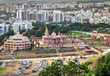 20 Incredible Cities In India That Everyone Should Experience Once Hill Side View Of Shree Swaminarayan Temple Mandir In Ambe Gaon, Pune