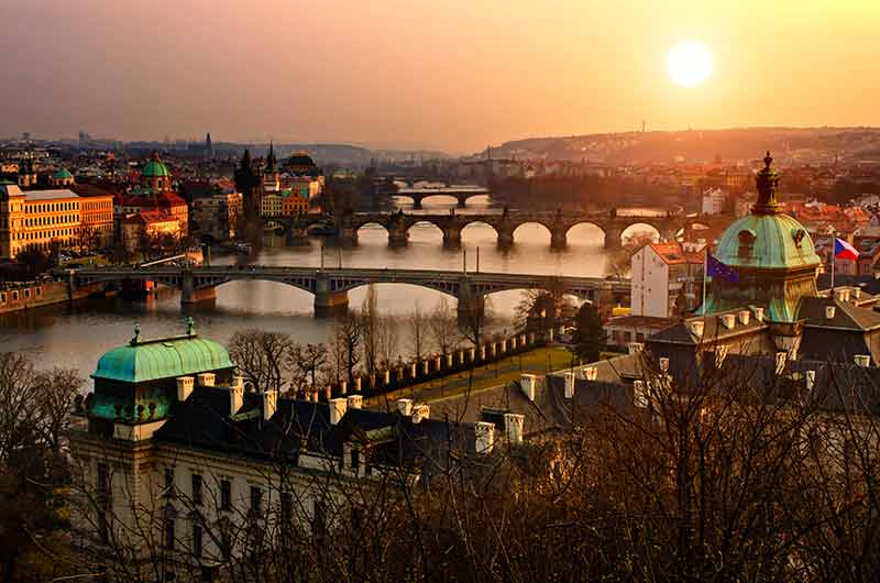 major czech landmarks prague bridges