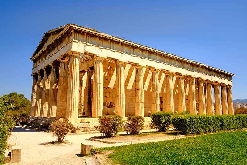 major landmarks in Athens Temple of Hephaestus