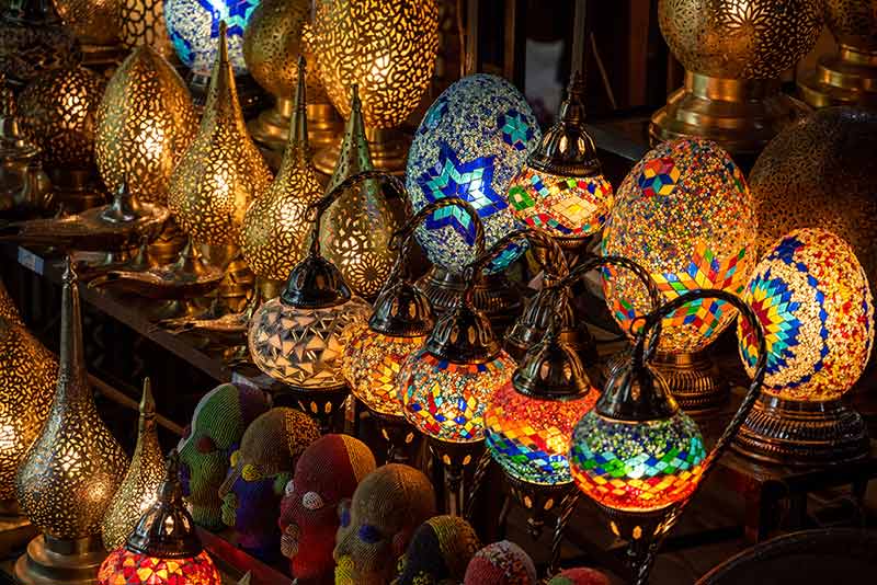 Impressions Of Typical Moroccan Souks In The Marrakech's Medina