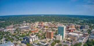 20 Michigan Cities And Towns Surrounded By Incredible Scenery aerial view of ann arbor