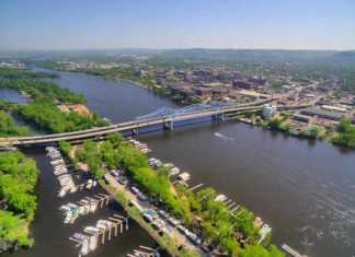 20 Things To Do In La Crosse WI Worth The Trip mississippi river la crosse aeriel view of the river and marina