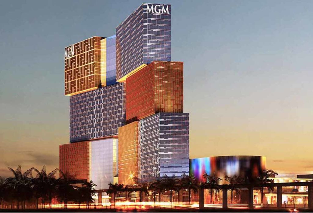 modern landmarks in macau MGM