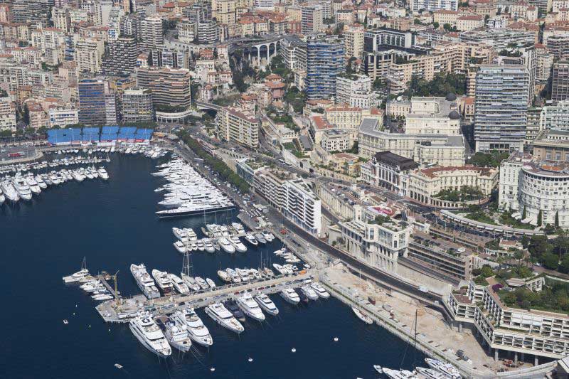 monaco from the air