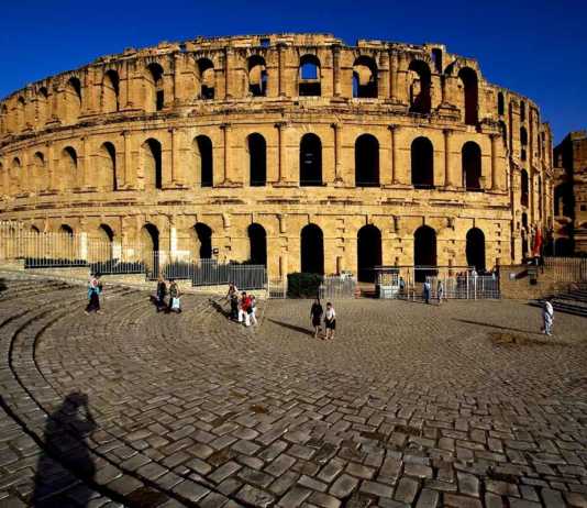 monument in africa el jem morocco