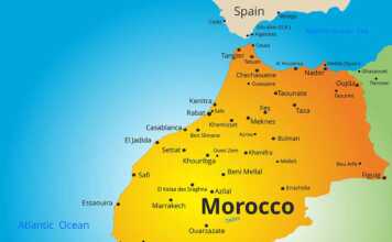 morocco cities map