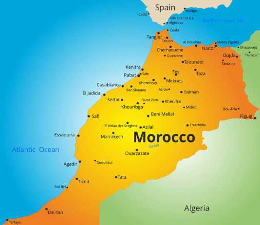 morocco cities map
