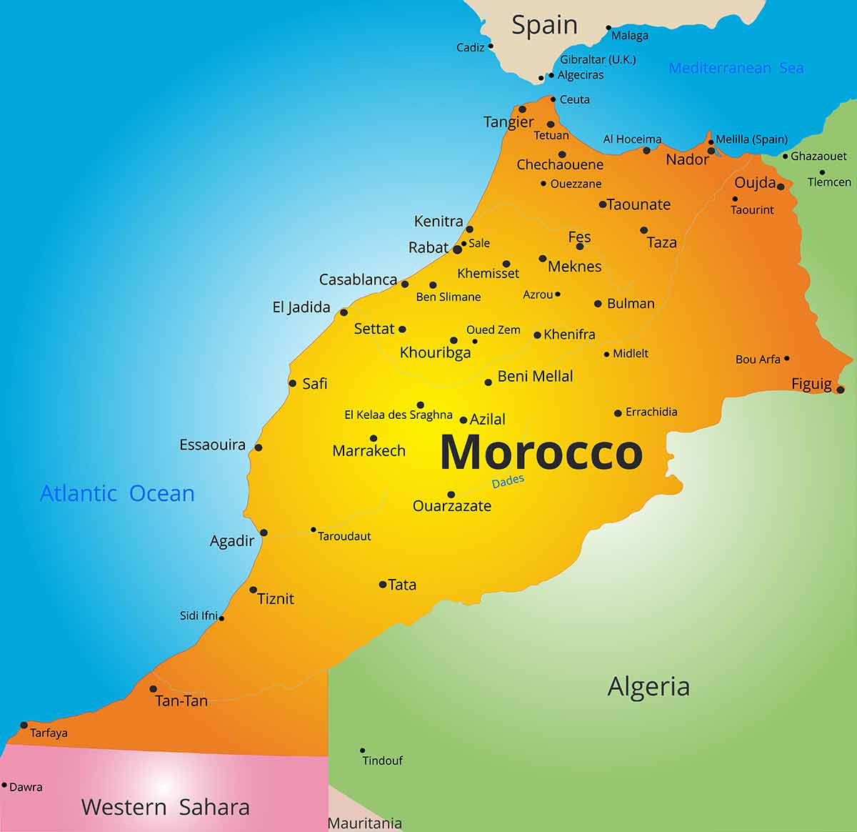 morocco map world cities        <h3 class=