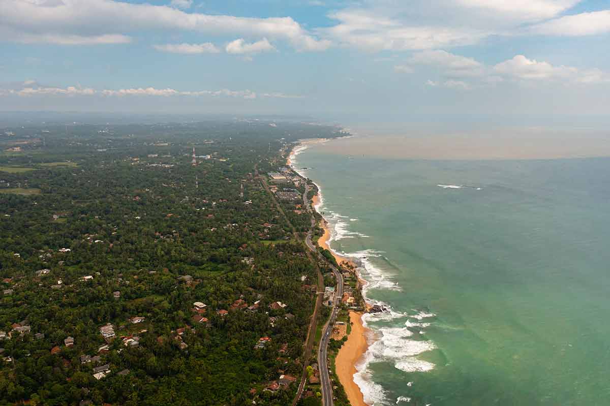 Tropical Beach In Hikkaduwa, Sri Lank