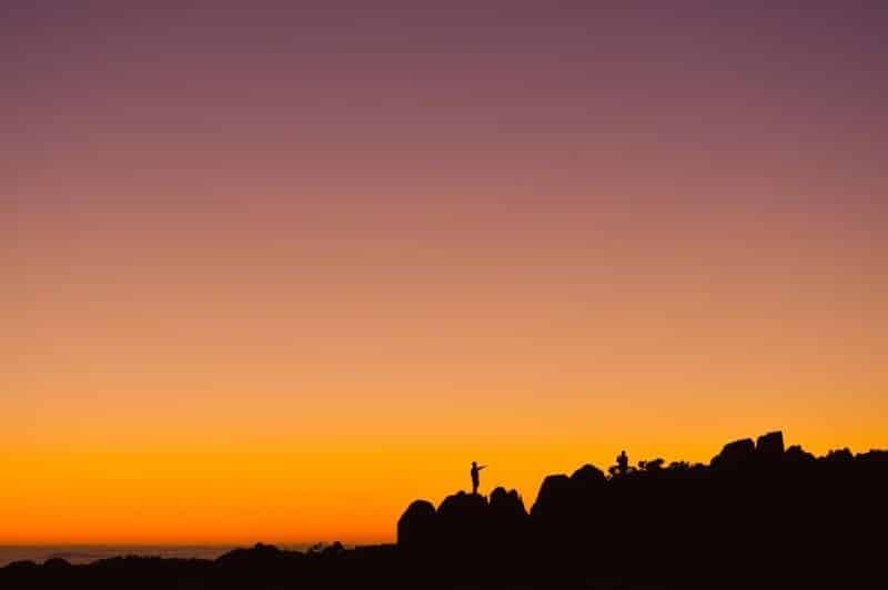 Sunrise at Mount Wellington
