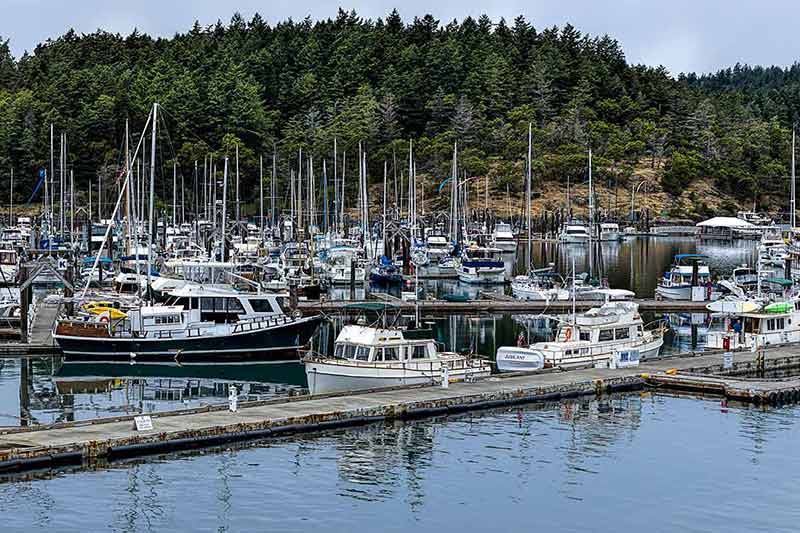 national parks in washington state map boats moored at the marina