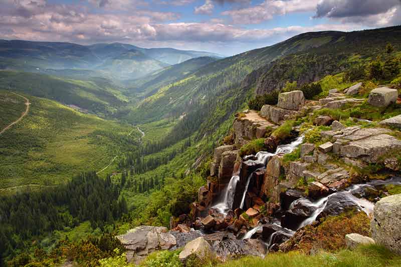 natural landmarks czech republic pankavsky waterfall