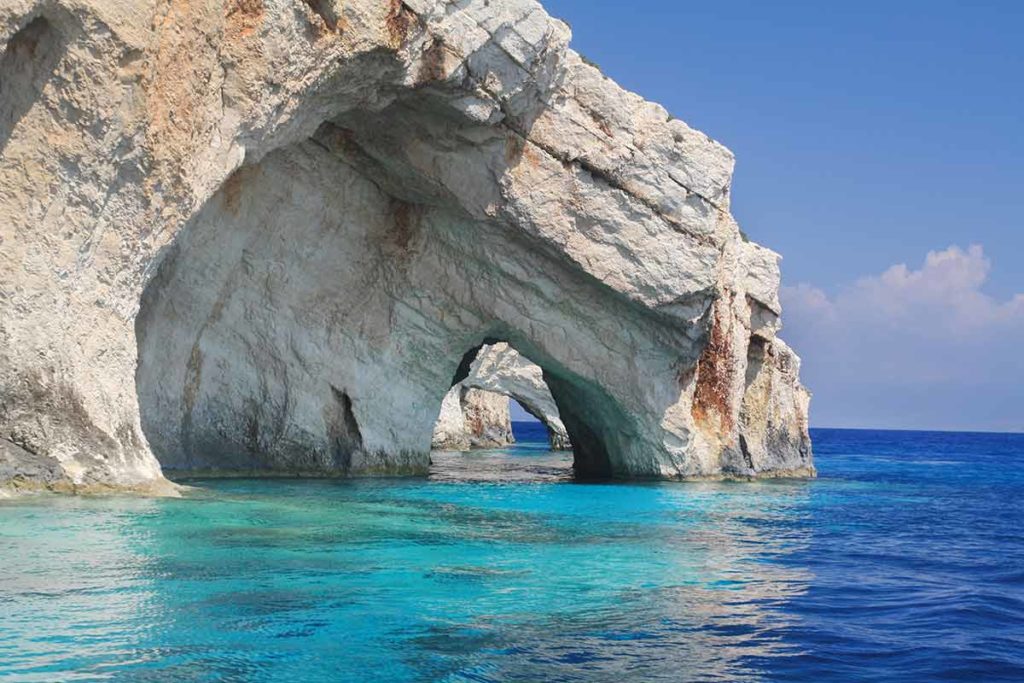 natural landmarks in greece - blue caves